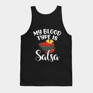 My Blood Type Is Salsa Tank Top